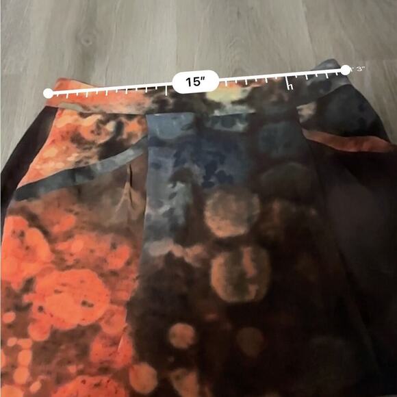 7 For All Mankind Multicolor Sunrise Print Side Pocket Mini Skirt Size S NEW - Picture 6 of 7